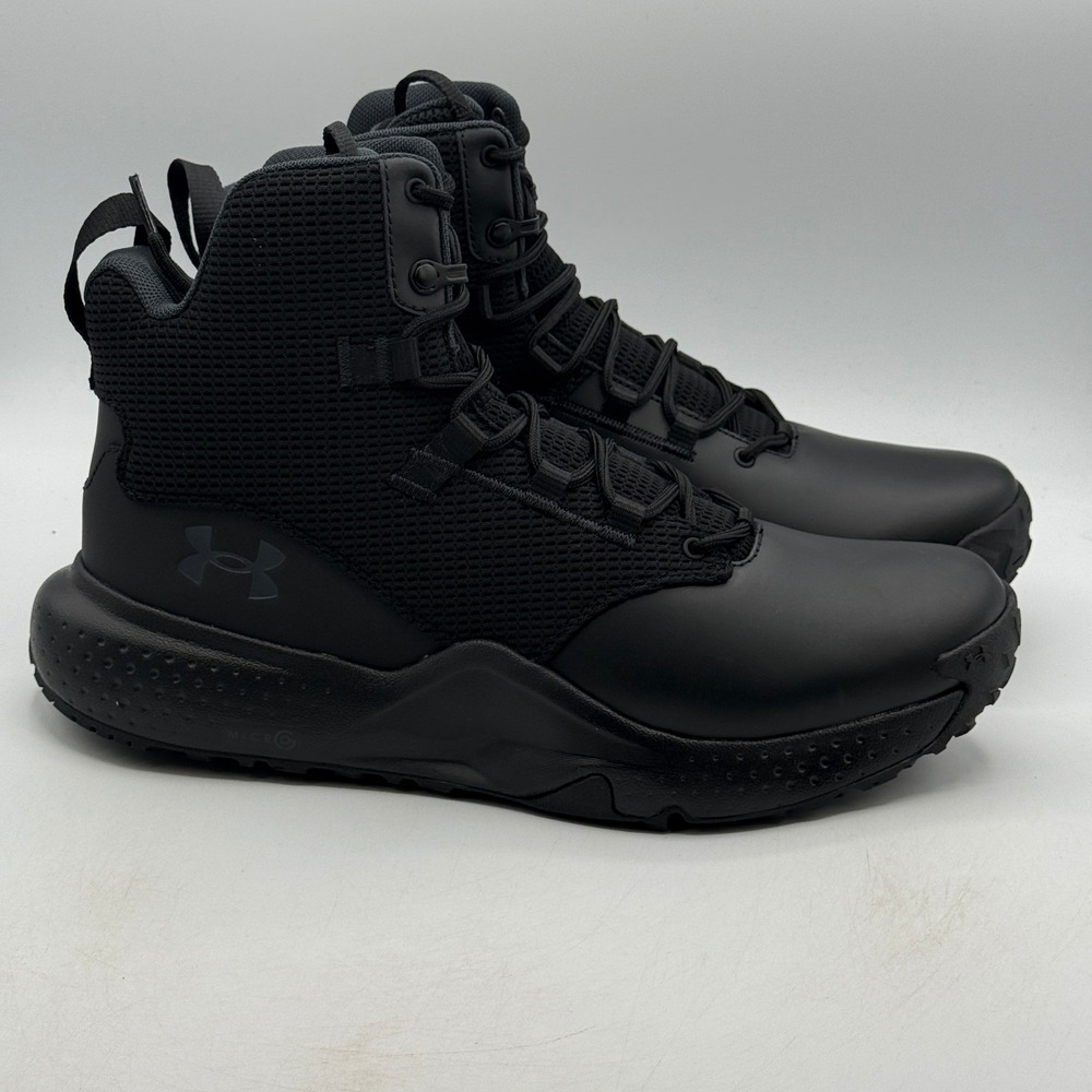 Under Armour Micro G Valsetz Shoes Mens Size 13 Black Black Tactical 3028316-001